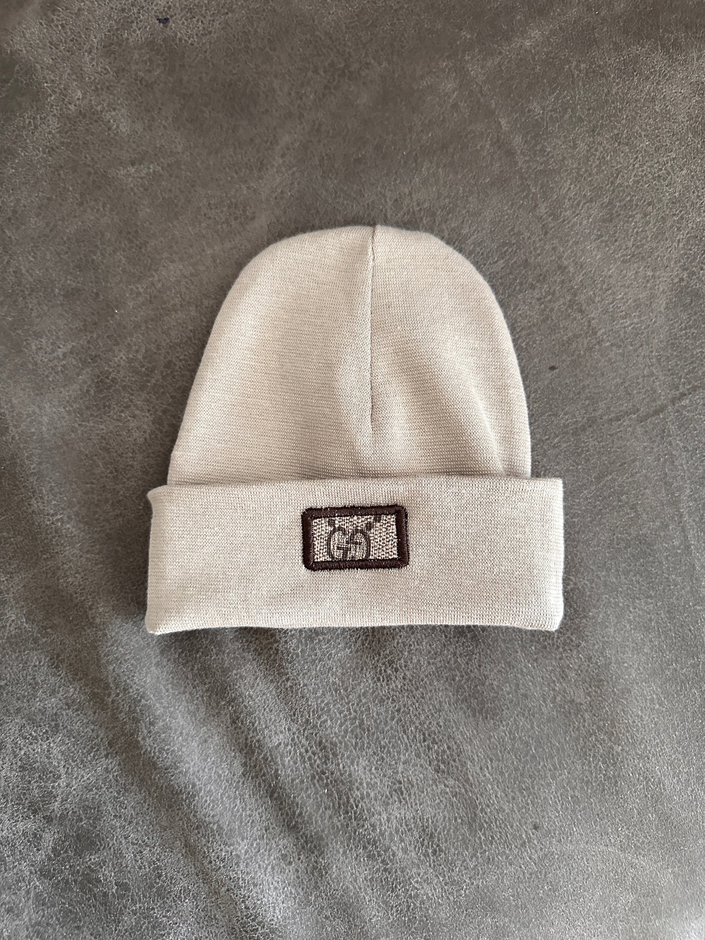 Custom baby hat sand x GG 0-6 Months