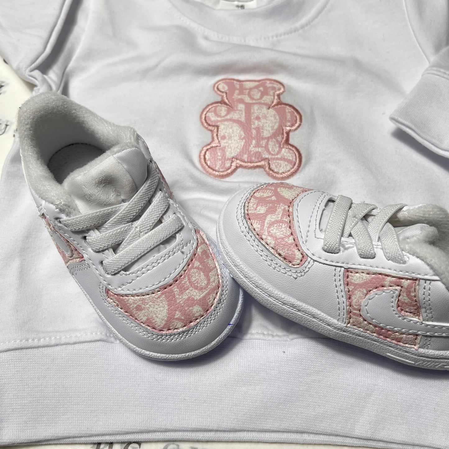 Custom F1 Crib Pink fabric
